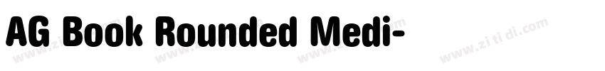 AG Book Rounded Medi字体转换